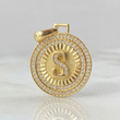 Pendant Medal Letter S 4.85g / 1 1/4 in 18K Yellow Gold