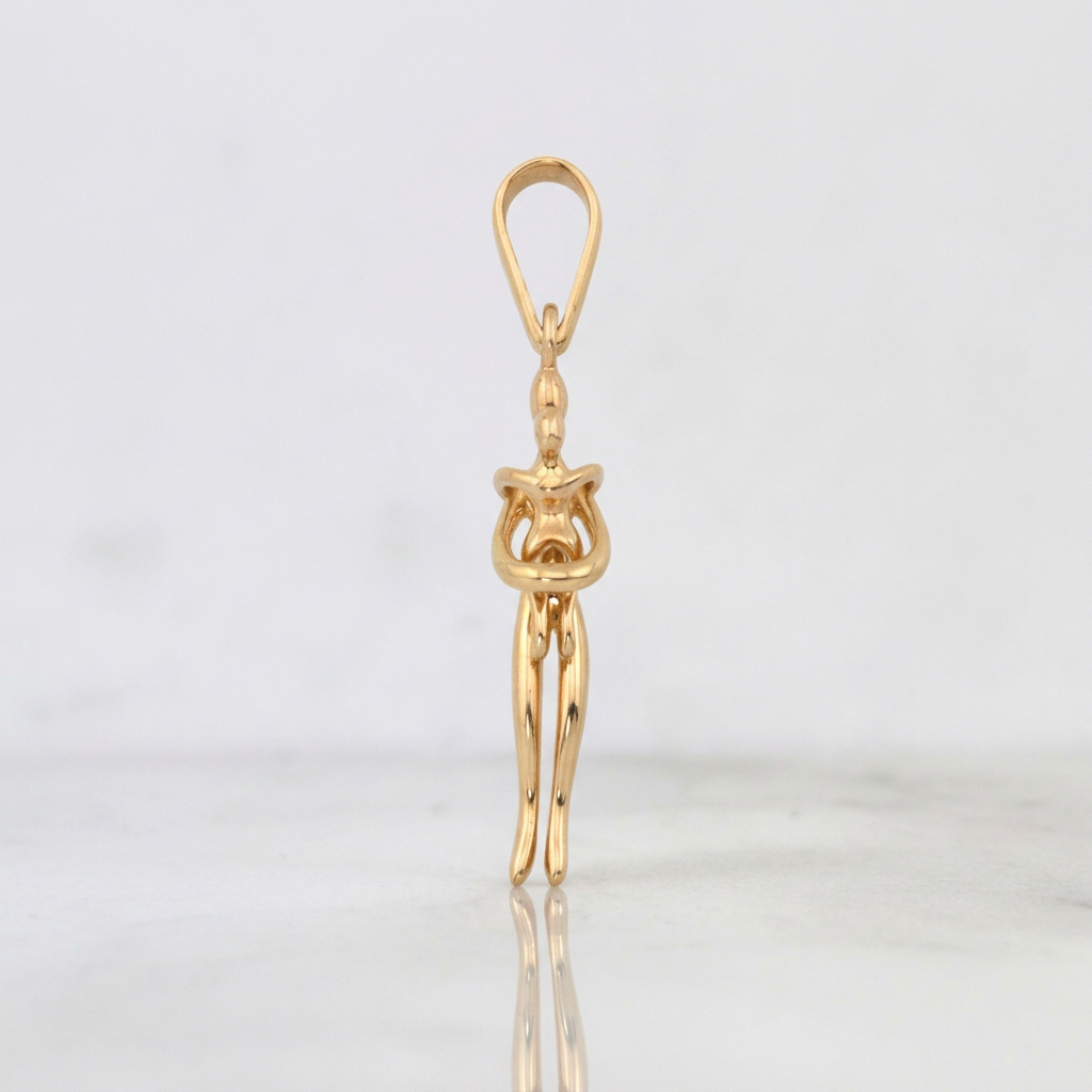 Dije Mama e Hijo 3.5g / 1 1/2 in Oro Amarillo 18K