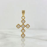 Dije Cruz Trebol 3.25 g / 1 1/4 in Oro Amarillo 18K