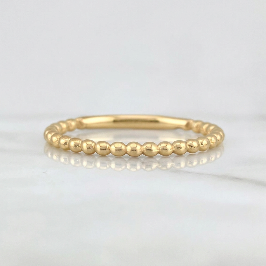 Anillo Esferas 1.3g / T6,5 Oro Amarillo 18K