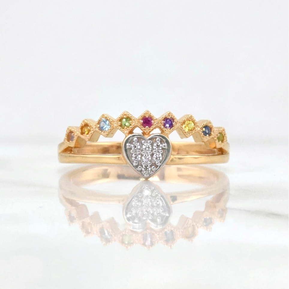 Heart Ring 2.9g / T6.75 Yellow Gold 18K