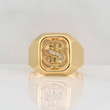 Dollar Sign Ring 3.85g / T10.25 Yellow Gold 18K
