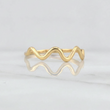 Partial Zig Zag Ring 1.05g / T8 Yellow Gold 18K