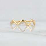 Partial Zig Zag Ring 1.1g / T8.25 Yellow Gold 18K