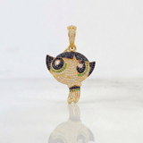 Dije Super Chica Verde 7.95gr / 2 in / Oro Amarillo 18K ©