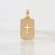 Pendant Plate Cross 3.3 g / 1 1/4 in 18K Yellow Gold