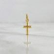 Dije Cruz Lisa 0.15g / 1/2 in Oro Amarillo 18K