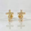 Topos Cruz Tupida 0.9gr / 10.6mm Oro Amarillo 18K ©