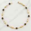 Pulso Rustico Barril 3g / 7 3/4 in / 4mm Oro Amarillo 18K