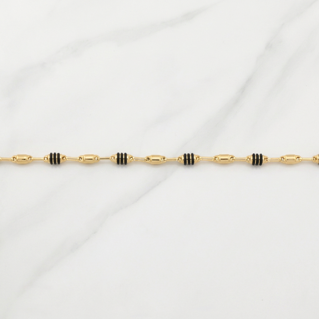 Pulso Rustico Barril 3.25g / 8 3/4 in / 4mm Oro Amarillo 18K