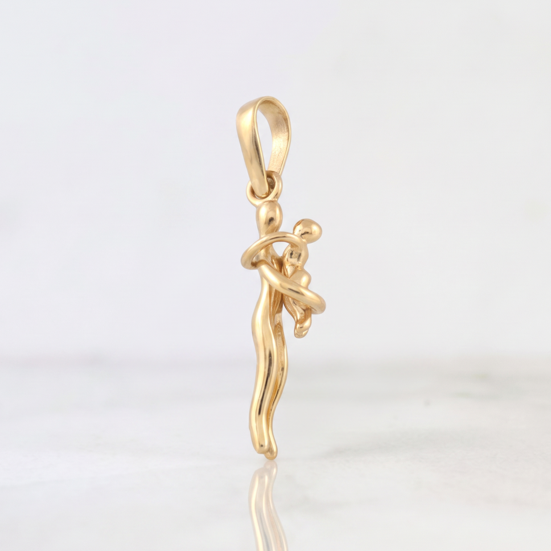 Dije Mama e Hijo 3.5g / 1 1/2 in Oro Amarillo 18K