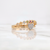 Heart Ring 2.9g / T6.75 Yellow Gold 18K