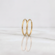 Candongas Aro Liso 0.5g / 1/2 in Oro Amarillo 18K