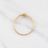 Anillo Solitario Lazo 0.85g / T8.75 Oro Amarillo 18K