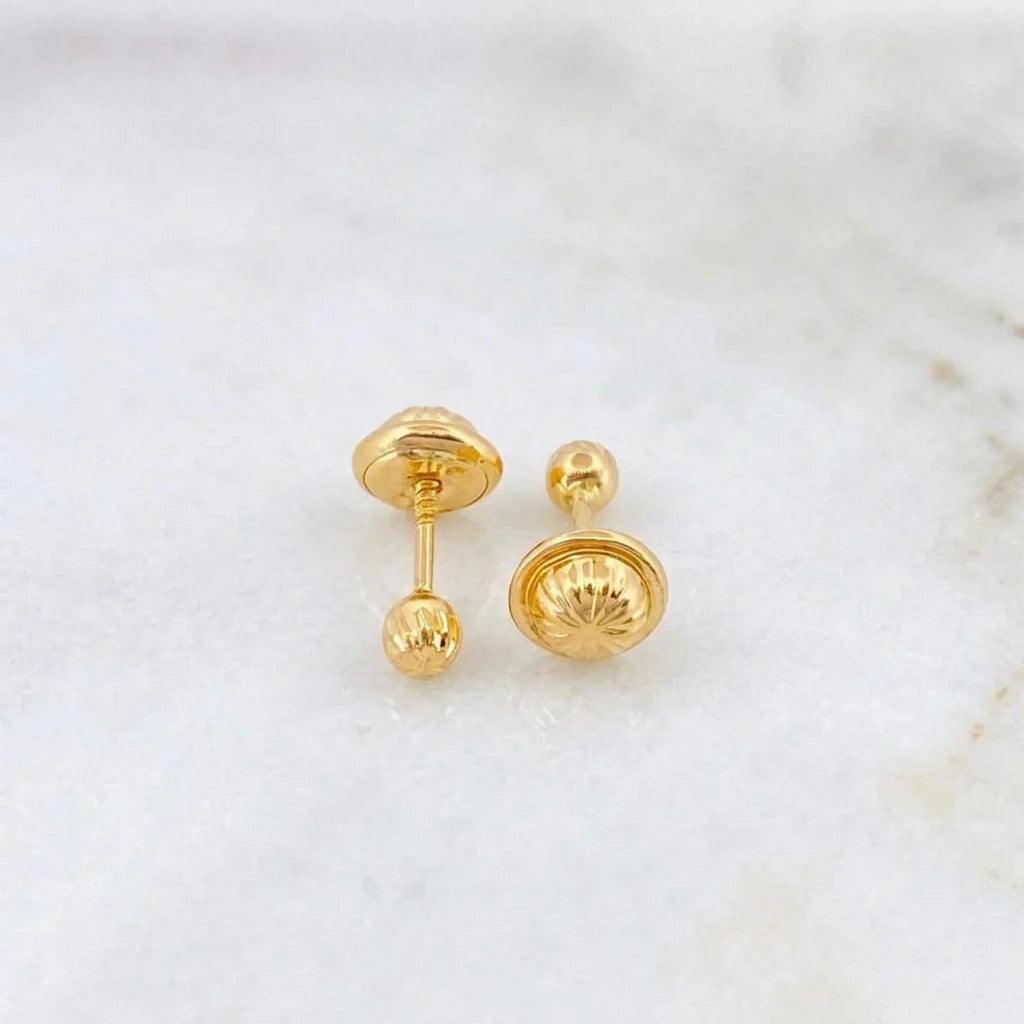 Topos Bola Diamantada 0.45g / in / 3mm Oro Amarillo 18K