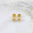 Diamond Cut Bead Stud Earrings 4mm 0.5g / in / 4mm Yellow Gold 18K