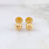 Topos Bola Diamantada 0.7 g / 5 mm Oro Amarillo 18K