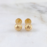 Topos Bola Diamantada 0.8 g / in / 6 mm Oro Amarillo 18K