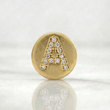 Pendant Charm Letter A 1.5gr / 1/2 in / Yellow Gold 18K *