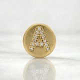 Pendant Charm Letter A 1.5gr / 1/2 in / Yellow Gold 18K *