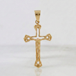 Dije Cruz Cristo 2.2gr / 1 1/2 in / Oro Amarillo 18K %