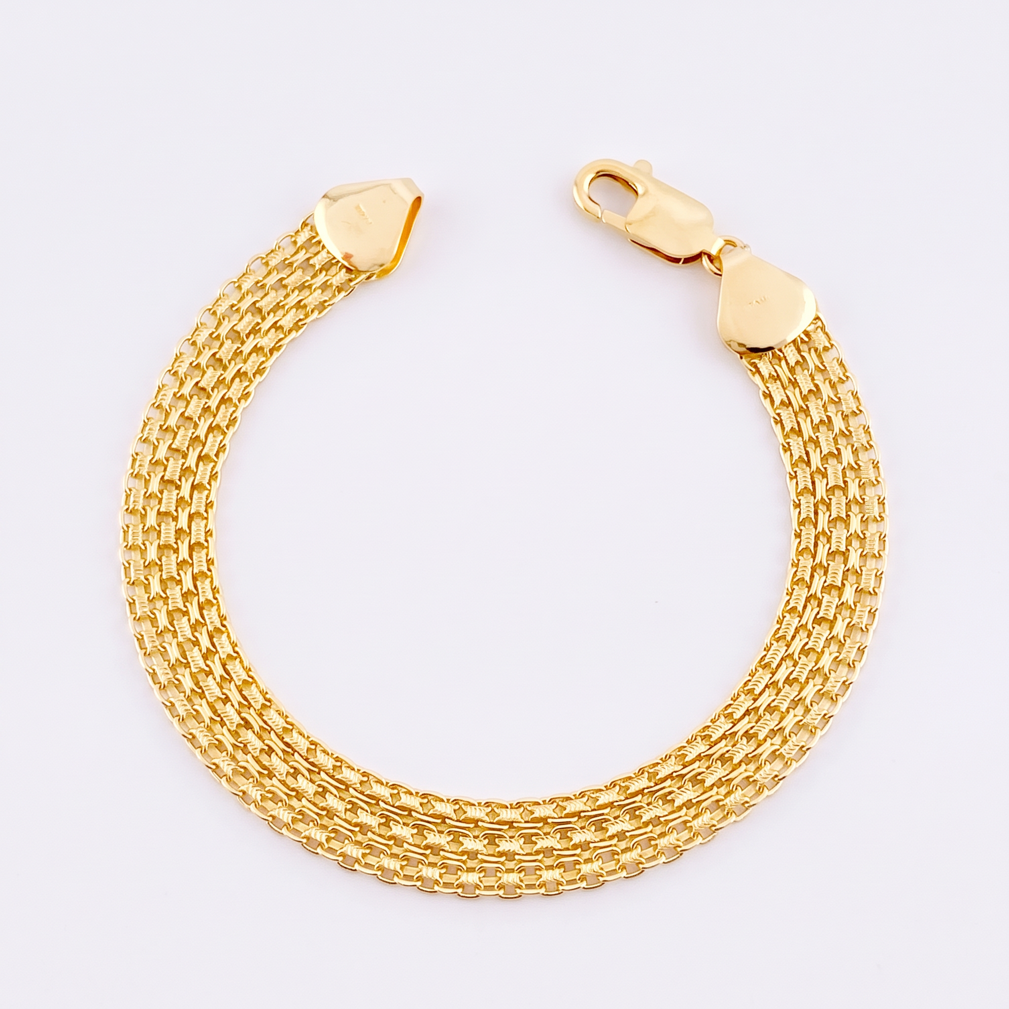 Pulso Chino 13.5g / 8 in / 8.9mm Oro Amarillo 18K