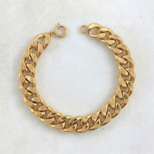 Cuban Links Bracelet 18.65gr / 7.9in / +3 18K Gold &