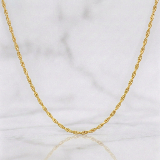 Cadena Lazo 1.4g / 16 in / 1.6mm Oro Amarillo 18K