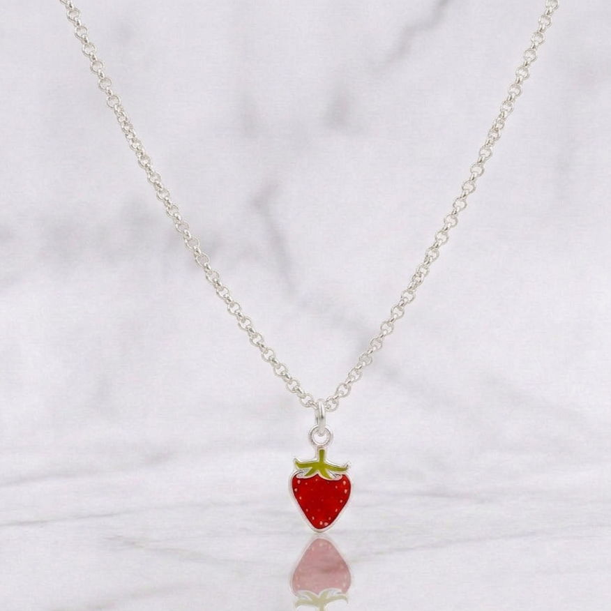 Classic Link Chain Strawberry 3.05g / 18 in / 1.06mm Silver Vermeil 925