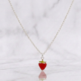 Classic Link Chain Strawberry 3.05g / 18 in / 1.06mm Silver Vermeil 925