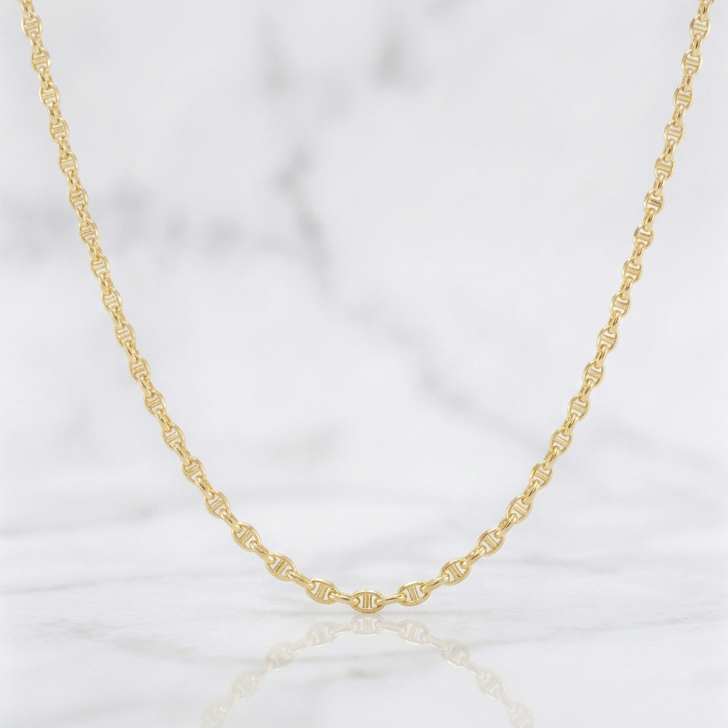 Cadena Marienera 5.5g / 20 in / 2.3mm Oro Amarillo +3 18K