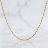 Rope Chain 1.15g / 24 in / 1.24mm Yellow Gold 18K