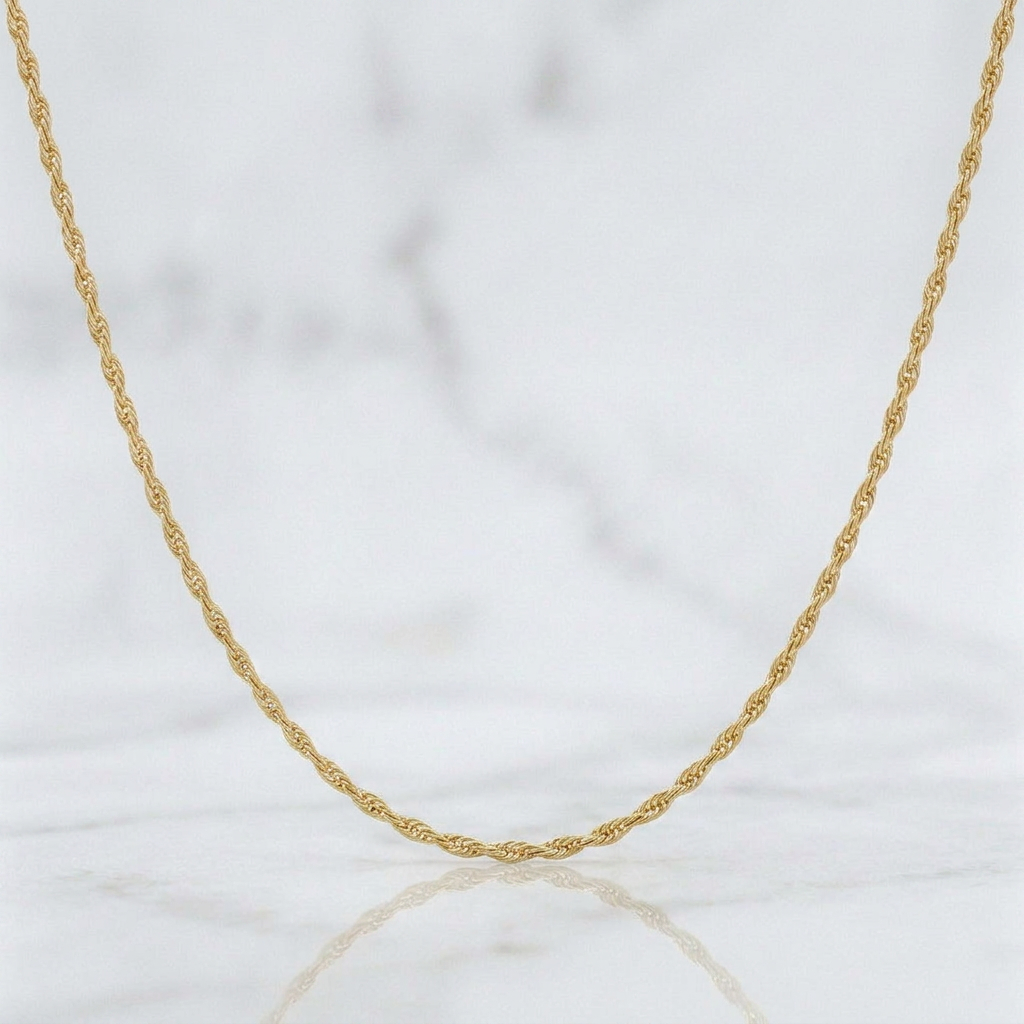 Rope Chain 1.1g / 24 in / 1.23mm 18K Yellow Gold