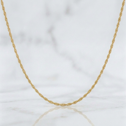 Cadena Lazo 1.1g / 24 in / 1.23mm Oro Amarillo 18K