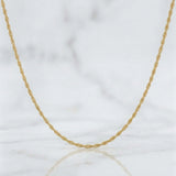 Rope Chain 1g / 24 in / 1.2mm Yellow Gold 18K