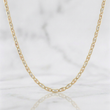 Flat Mariner Chain 1.15g / 16 in / 1.2mm Three Golds 18K