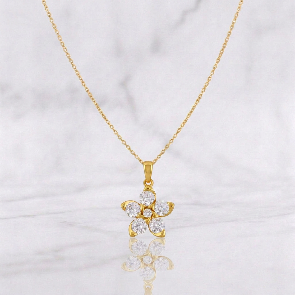 Classic Link Chain Flower 3g / 18 in / 1.1mm Silver Vermeil 925