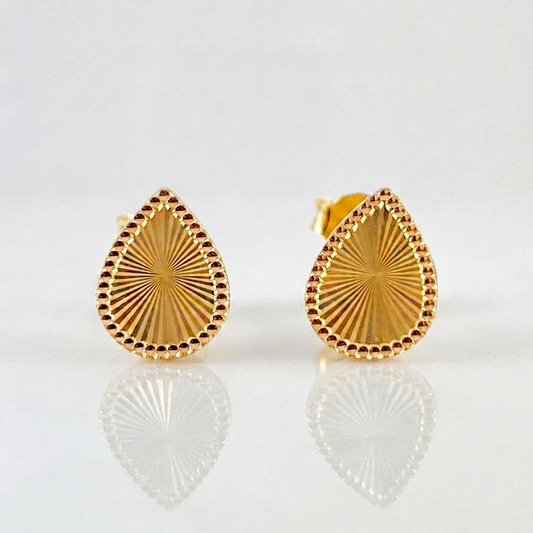 Topos Gota Diamantada 0.85gr / 7.95mm Oro Amarillo 18K ©