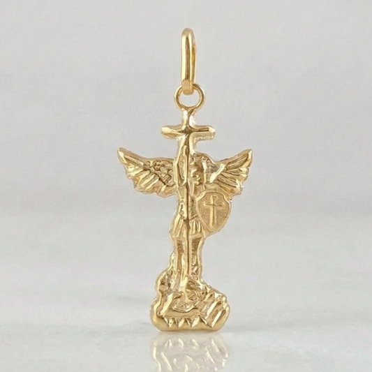 Dije San Miguel Arcangel 0.65g / 1 in Oro Amarillo 18K