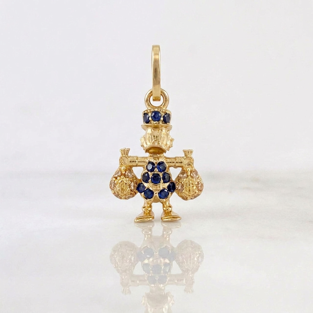 Pendant Duck Money Bags 1.55gr / 2.4cm / Yellow Gold 18K %