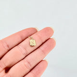 Dije Marco Letra N 0.3 g / 1/2 in Oro Amarillo 18K