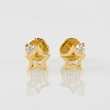 Topos Silueta Estrella 0.65gr / 6mm Oro Amarillo 18K
