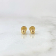 Topos Bola Lisa 0.35 g / in / 3 mm Oro Amarillo 18K