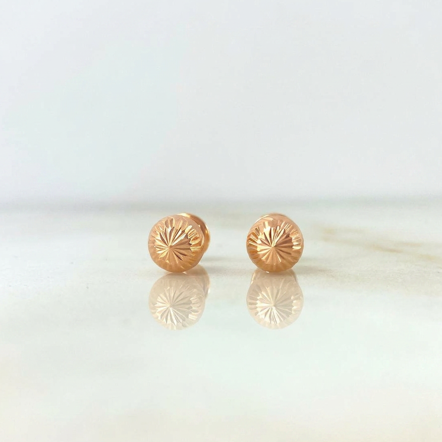 Topos Bola Diamantada 0.75g / in / 6mm Oro Rosa 18K