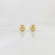 Topos Bola Lisa 0.4 g / in / 3 mm Oro Amarillo 18K