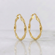 Candongas Asby 1.9gr / 1 1/4 in / Oro Amarillo 18K ©