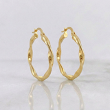 Candongas Asby 1.9gr / 1 1/4 in / Oro Amarillo 18K ©