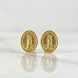 Topos Virgen Maria Auxiliadora 0.7 g / in / 7.8 mm Oro Amarillo 18K