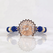 Blue Bracelet Christ Face 8.55g / 18K Gold &