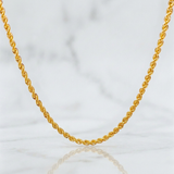Cadena Lazo 2.7 g / 17 3/4 in / 2.2 mm Oro Amarillo 18K